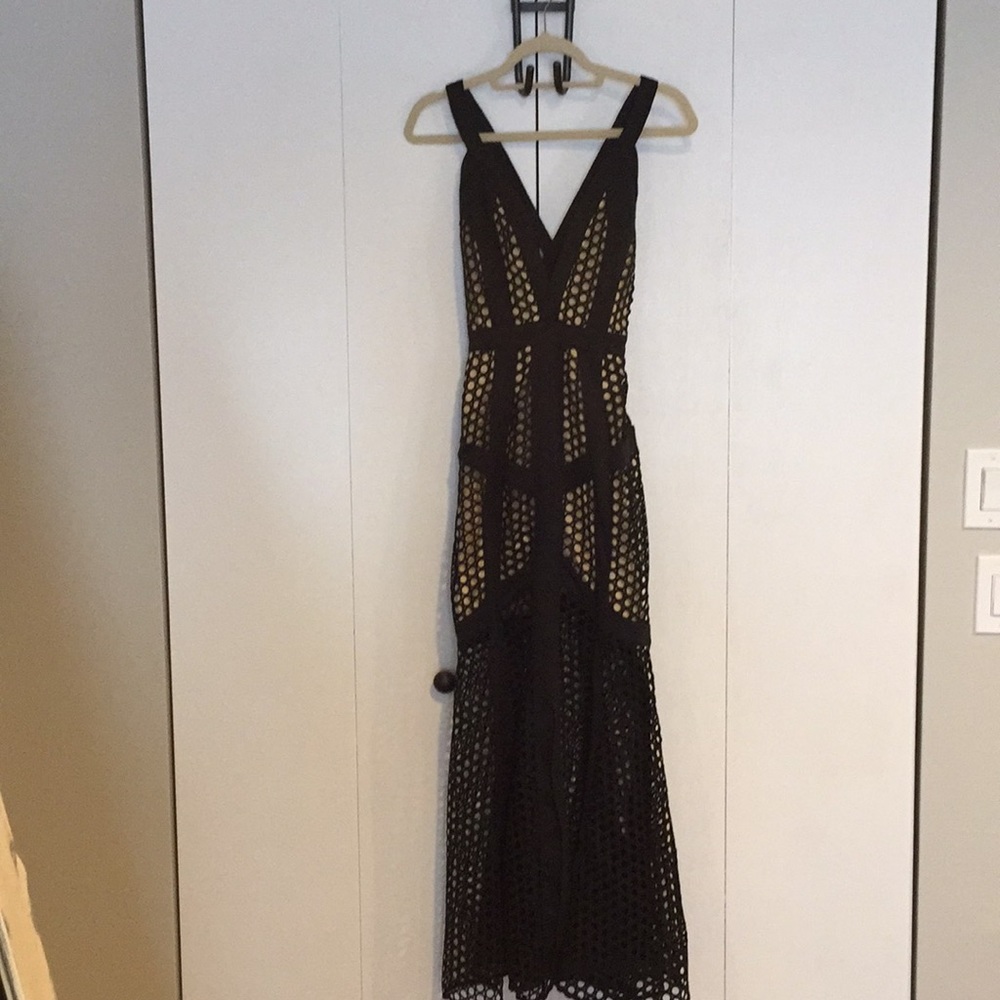 Unique Black & Nude Dress
